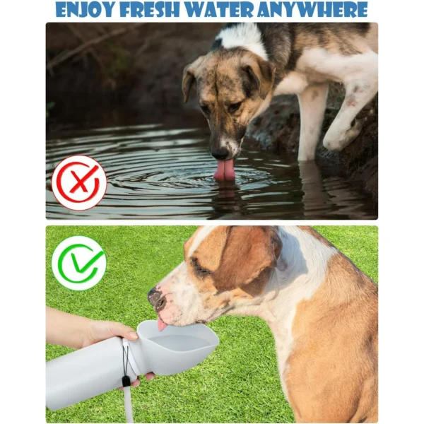 Pet Water Dispenser for Dogs-Ideal for Walking Traveling Hiking, 25.3oz - Image 4