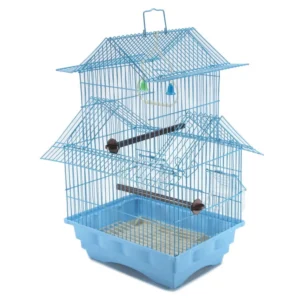 Blue 18-inch Medium Wire Bird Cage