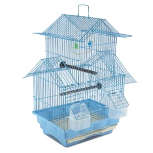 Blue 18-inch Medium Wire Bird Cage