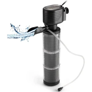 Submersible Power Filter for Up to 170 Gallon Fish Tank