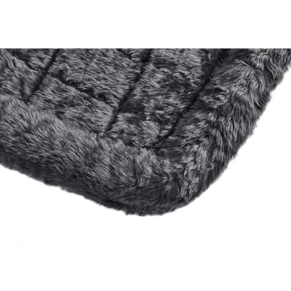 Pet Bed & Dog Crate Mat, Gray, 18" - Image 3