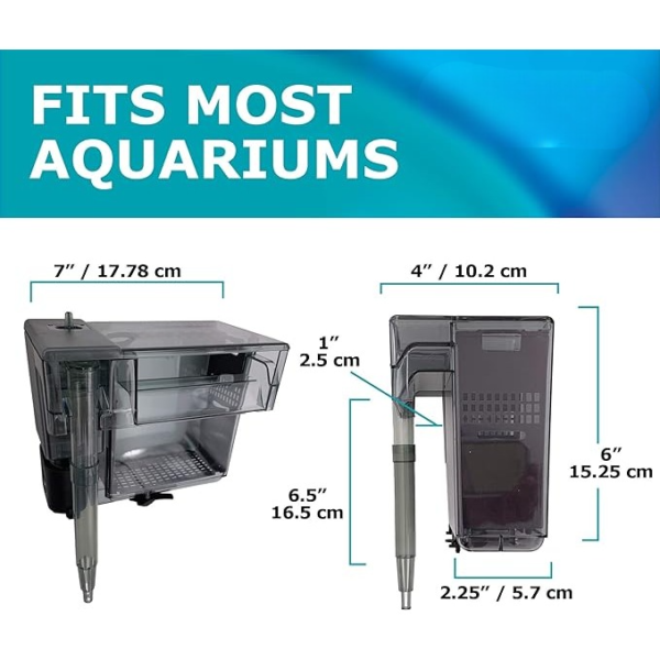 50 Power Filter, Fish Tank Filter for 20- to 50-Gallon Aquariums - Image 2