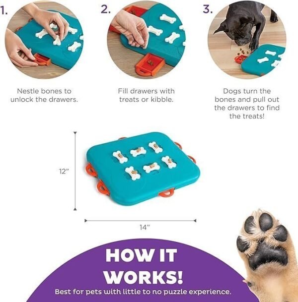 Dog Casino Dog Puzzle Interactive Treat Puzzle Dog Enrichment Dog Toy - Image 2