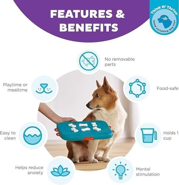 Dog Casino Dog Puzzle Interactive Treat Puzzle Dog Enrichment Dog Toy - Image 3