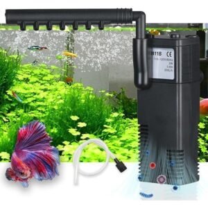 Aquarium Filter Small Betta Fish Tank Water Filter for 5-15 Gallon