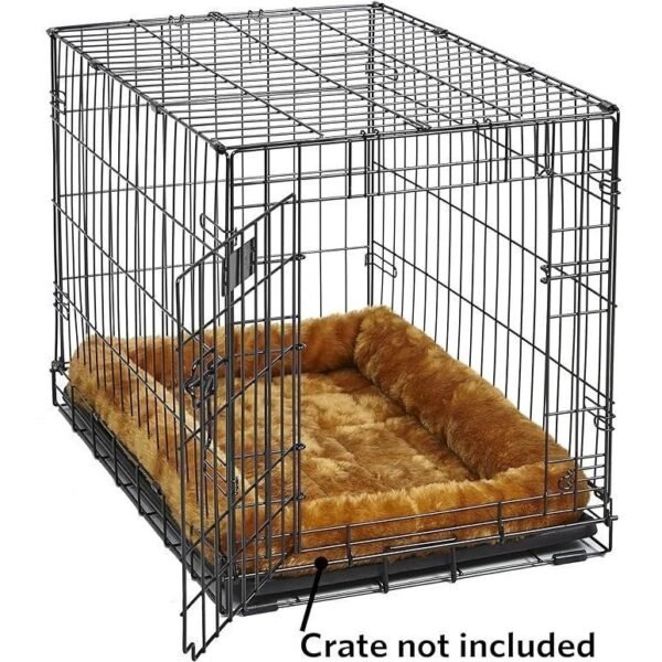 Cinnamon 18-Inch Pet Bed w/ Comfortable Bolster | Ideal for Small Breeds - Image 2